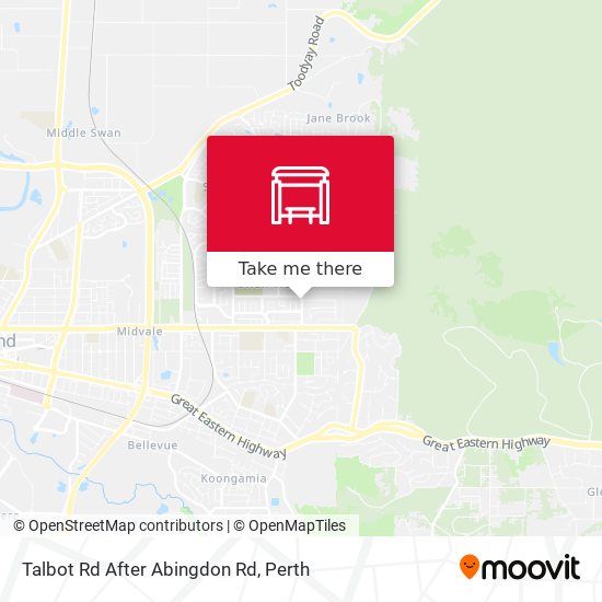 Talbot Rd After Abingdon Rd map