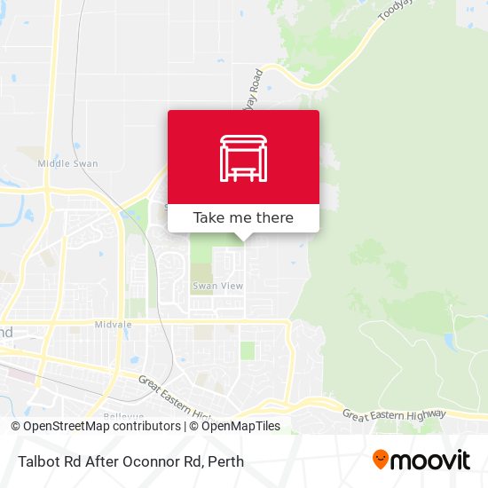 Talbot Rd After Oconnor Rd map