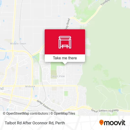 Mapa Talbot Rd After Oconnor Rd