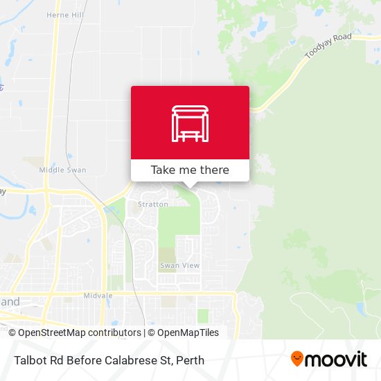 Talbot Rd Before Calabrese St map