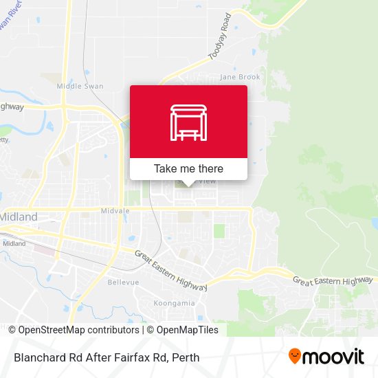 Blanchard Rd After Fairfax Rd map