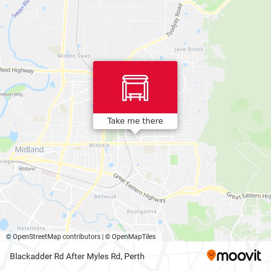 Blackadder Rd After Myles Rd map