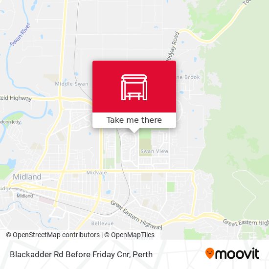 Blackadder Rd Before Friday Cnr map