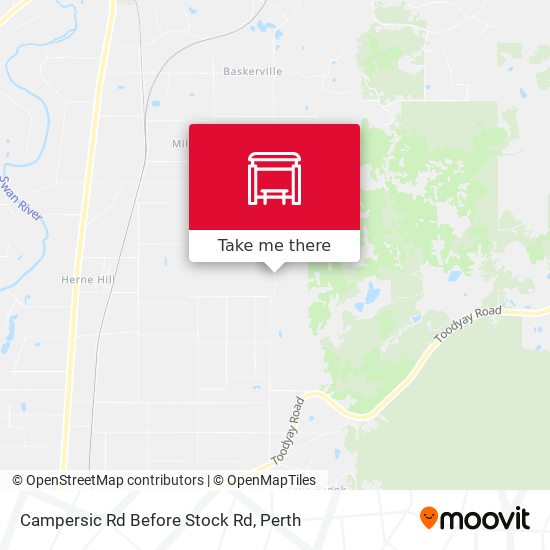 Campersic Rd Before Stock Rd map