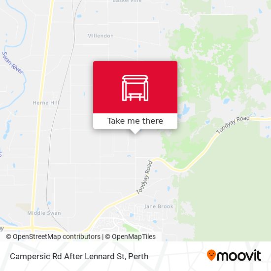 Campersic Rd After Lennard St map