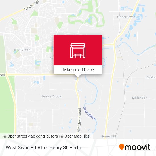 West Swan Rd After Henry St map