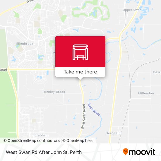 West Swan Rd After John St map