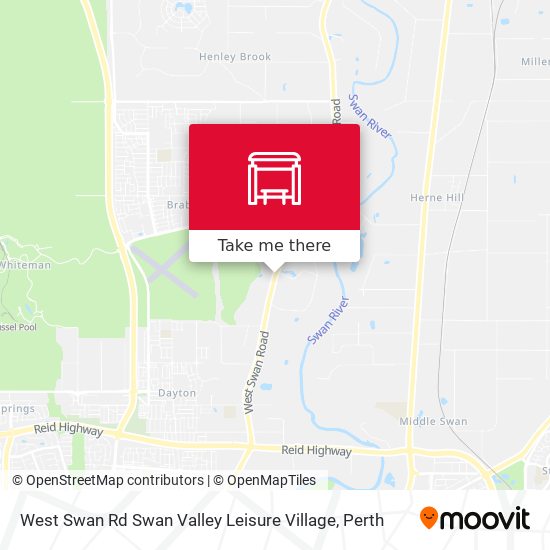 West Swan Rd Swan Valley Leisure Village map