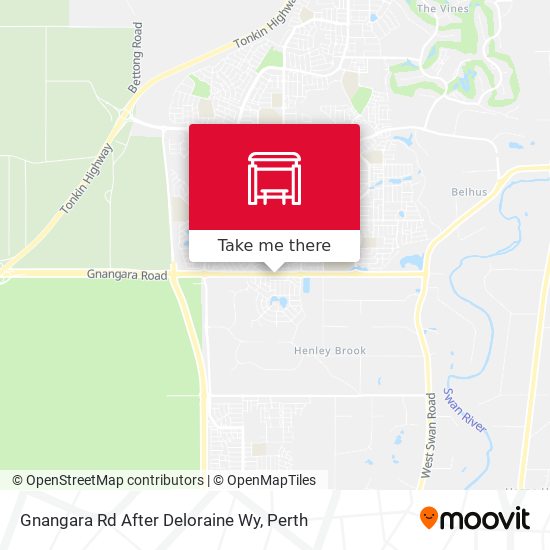 Gnangara Rd After Deloraine Wy map