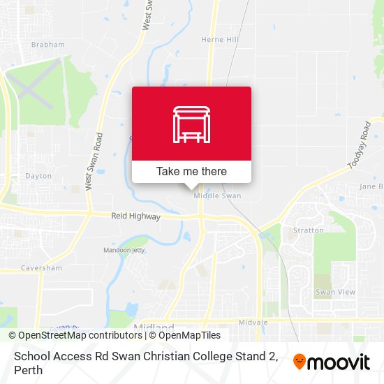 School Access Rd Swan Christian College Stand 2 map