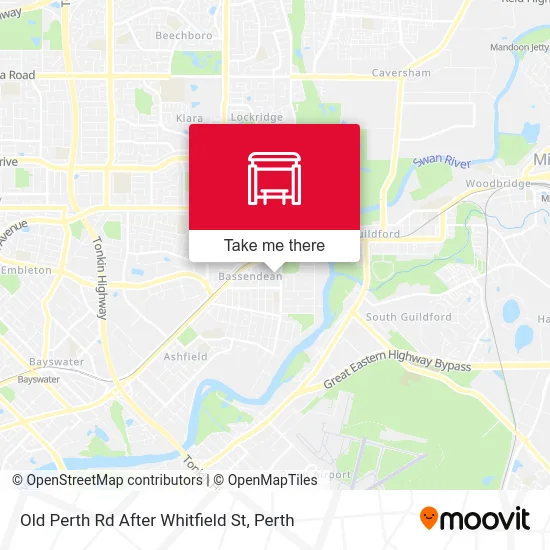 Mapa Old Perth Rd After Whitfield St