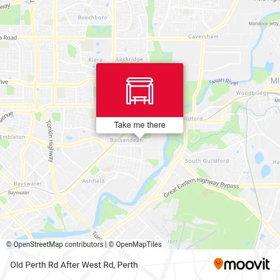 Mapa Old Perth Rd After West Rd