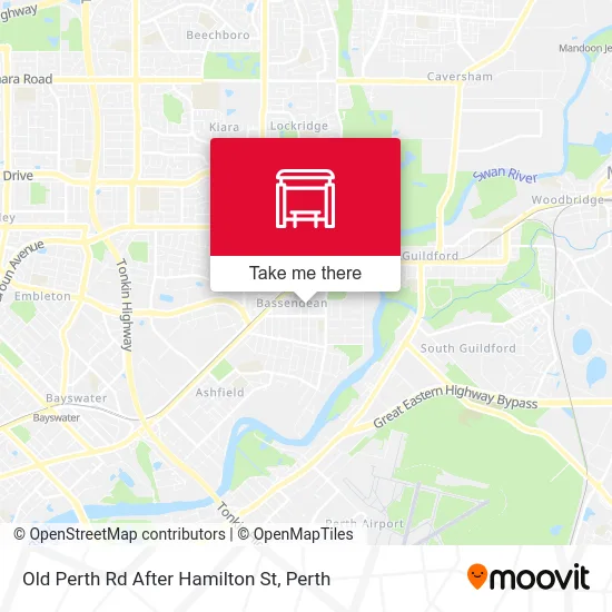 Mapa Old Perth Rd After Hamilton St