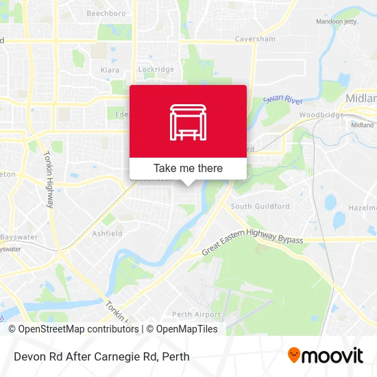 Mapa Devon Rd After Carnegie Rd