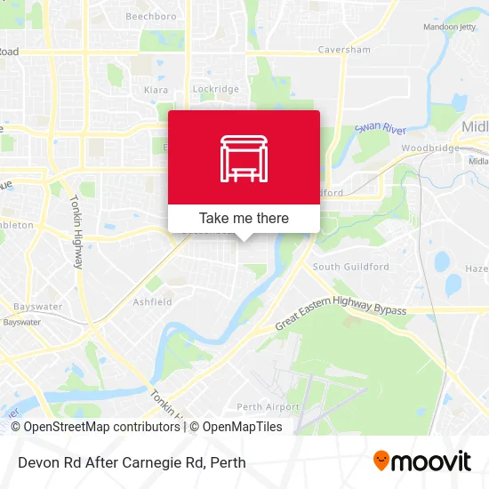 Mapa Devon Rd After Carnegie Rd