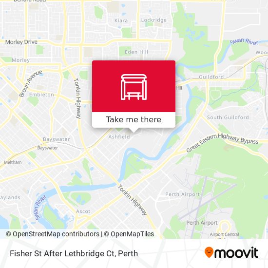 Fisher St After Lethbridge Ct map