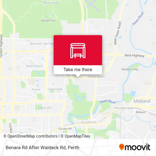 Mapa Benara Rd After Waldeck Rd
