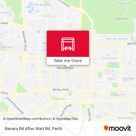 Benara Rd After Watt Rd map