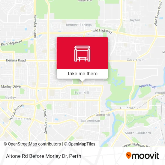 Mapa Altone Rd Before Morley Dr