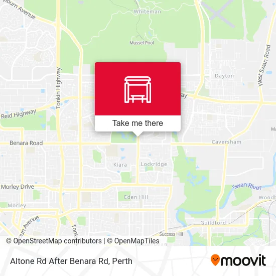 Mapa Altone Rd After Benara Rd