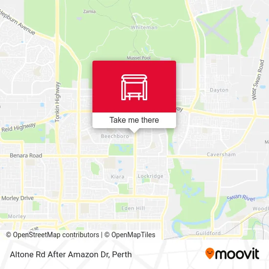 Mapa Altone Rd After Amazon Dr