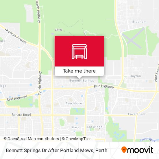 Bennett Springs Dr After Portland Mews map