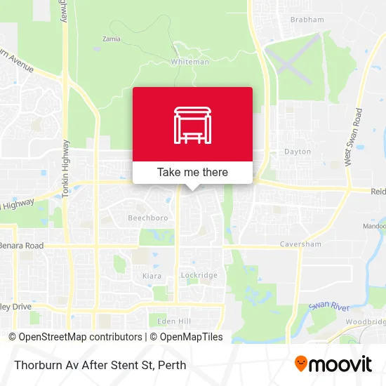 Mapa Thorburn Av After Stent St