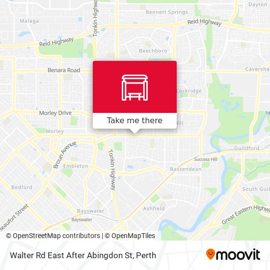 Walter Rd East After Abingdon St map