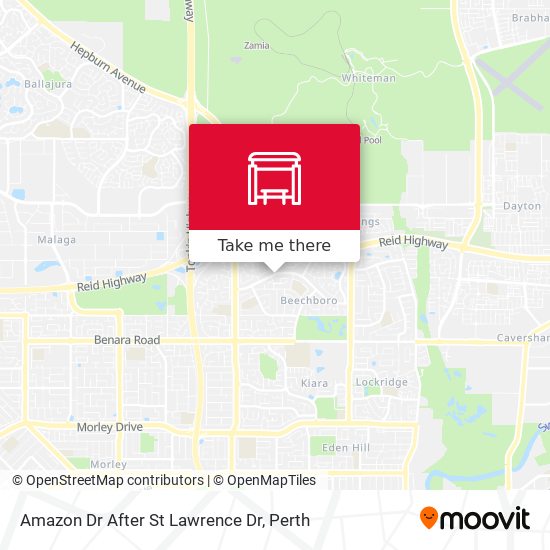 Amazon Dr After St Lawrence Dr map