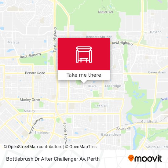 Bottlebrush Dr After Challenger Av map