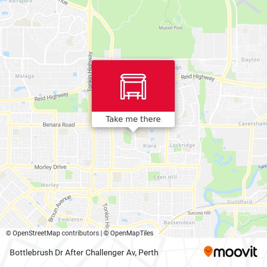 Bottlebrush Dr After Challenger Av map