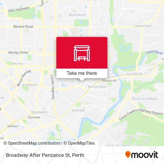 Mapa Broadway   After Penzance St