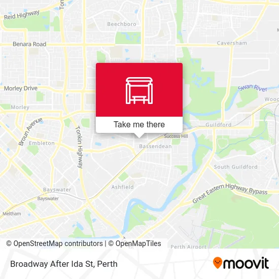 Mapa Broadway   After Ida St