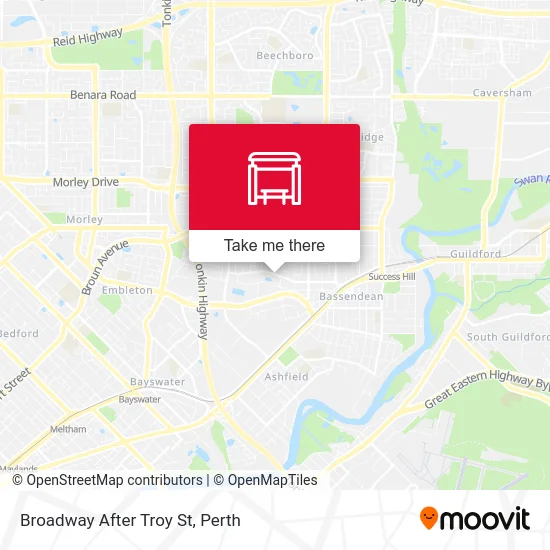 Mapa Broadway   After Troy St