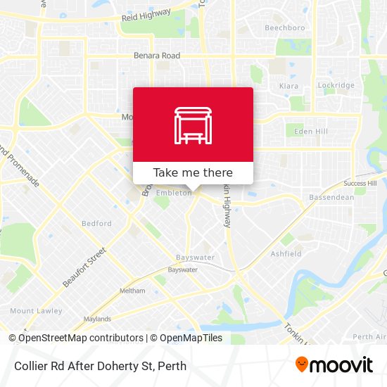 Collier Rd After Doherty St map