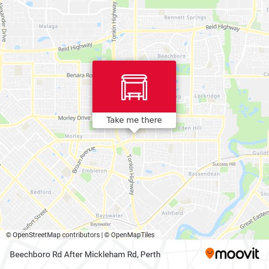 Beechboro Rd After Mickleham Rd map