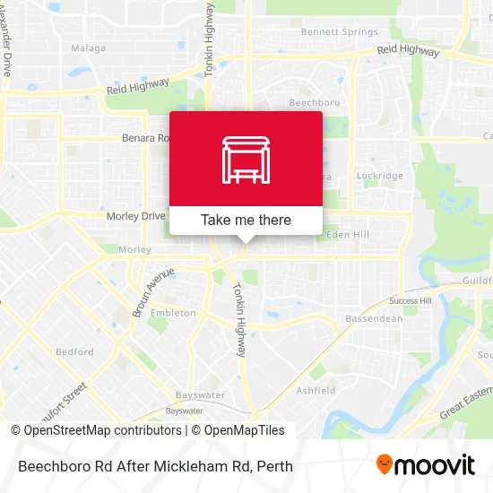 Mapa Beechboro Rd After Mickleham Rd