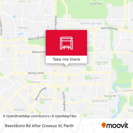 Beechboro Rd After Croesus St map