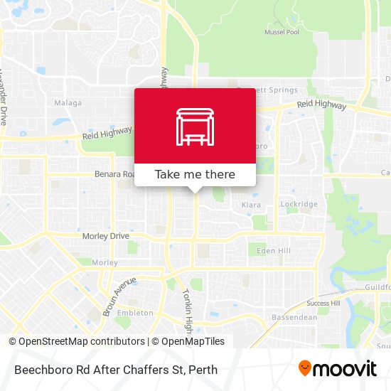 Beechboro Rd After Chaffers St map