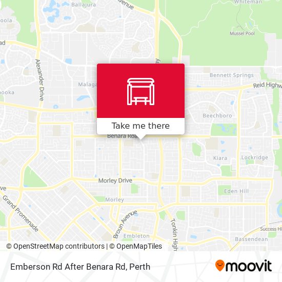 Emberson Rd After Benara Rd map