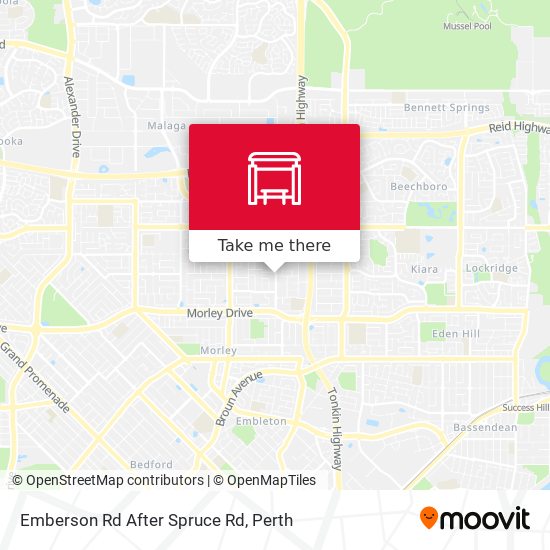 Emberson Rd After Spruce Rd map