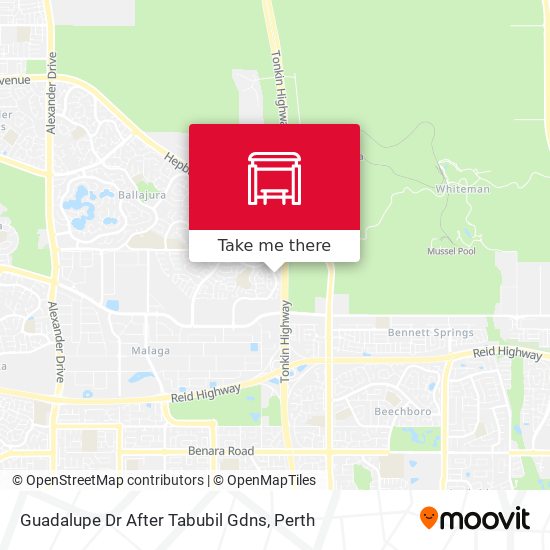 Guadalupe Dr After Tabubil Gdns map
