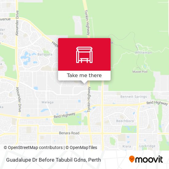 Guadalupe Dr Before Tabubil Gdns map