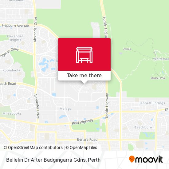 Bellefin Dr After Badgingarra Gdns map