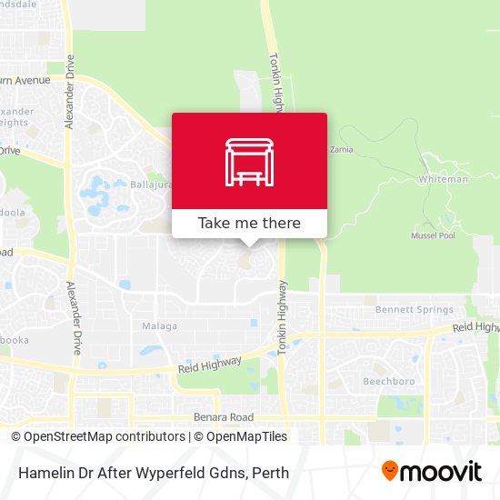 Hamelin Dr After Wyperfeld Gdns map