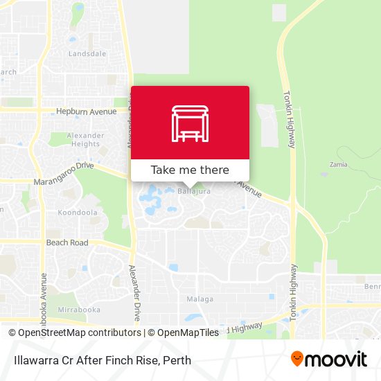 Illawarra Cr After Finch Rise map