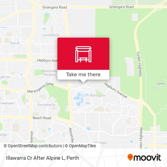 Illawarra Cr After Alpine L map