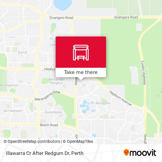 Illawarra Cr After Redgum Dr map