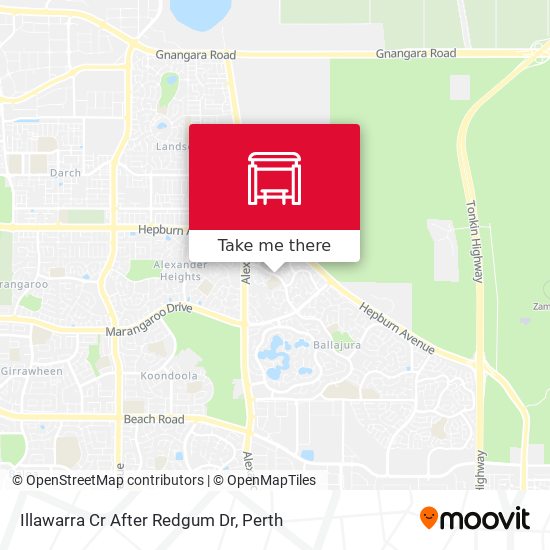 Illawarra Cr After Redgum Dr map