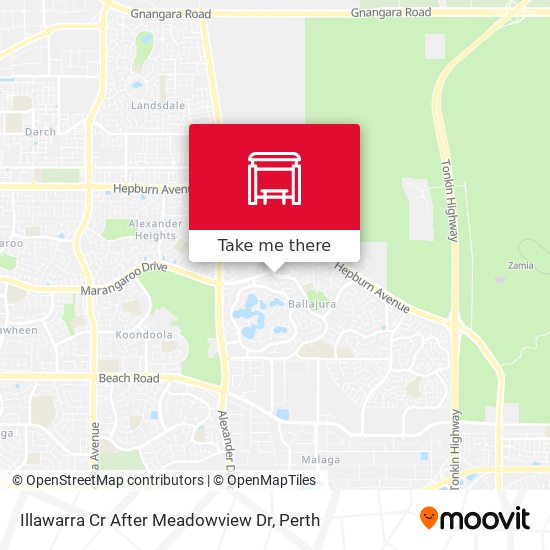 Illawarra Cr After Meadowview Dr map